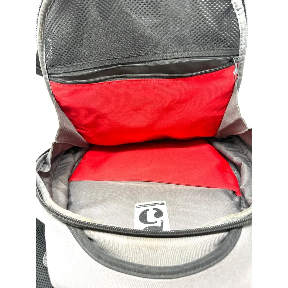 Crumpler Dry Red No. 5 Laptop Backpack Grey Black Red 17L Commuter Bag